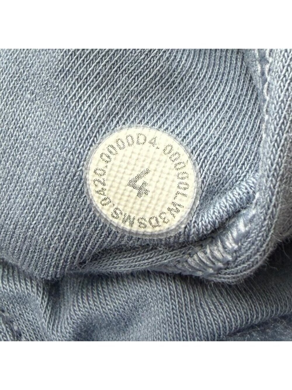 Lululemon Wool Blend Sherpa Fleece Whenever Boxy Crew Pullover Blue Chambray - Picture 8 of 9